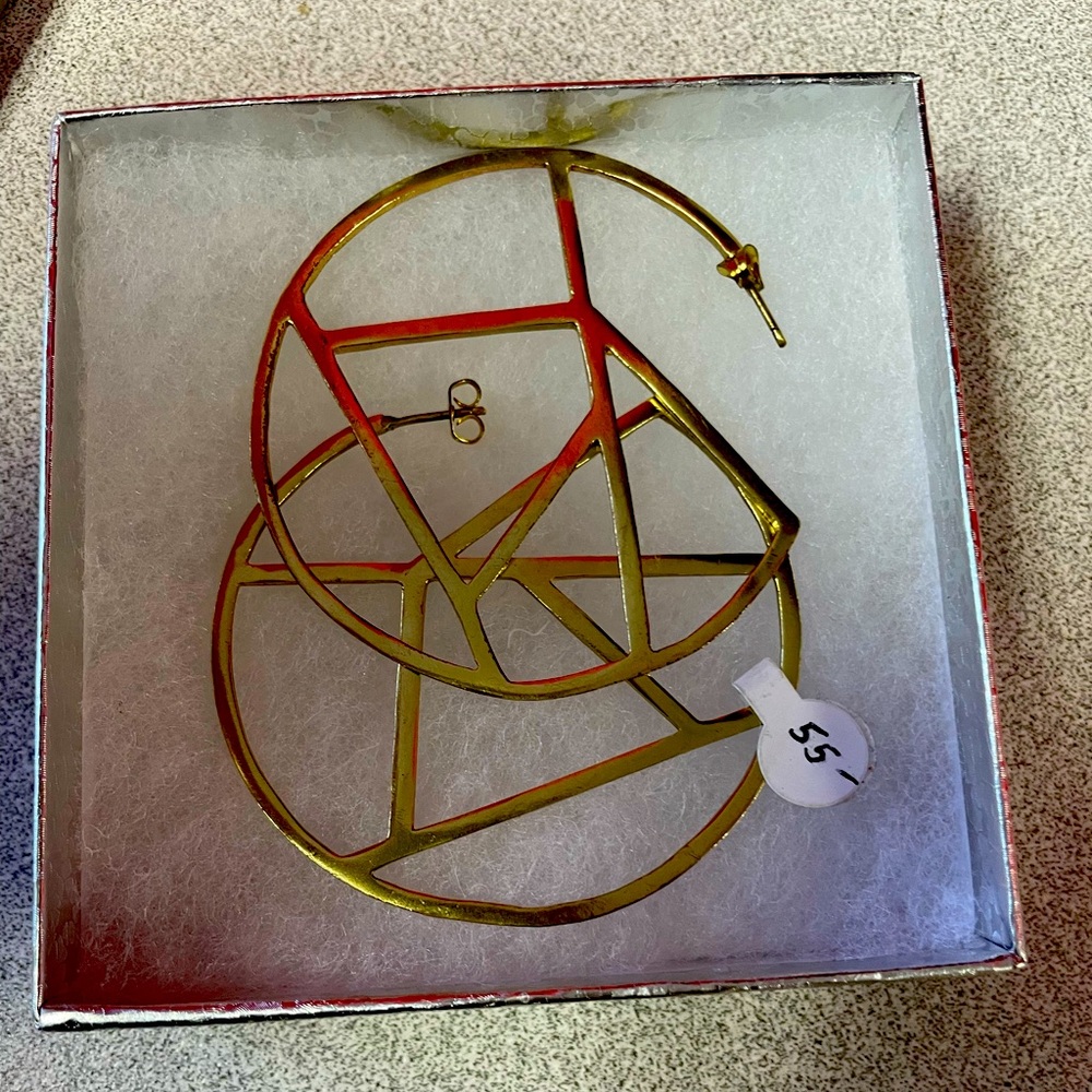 Brand New Brass Hoops